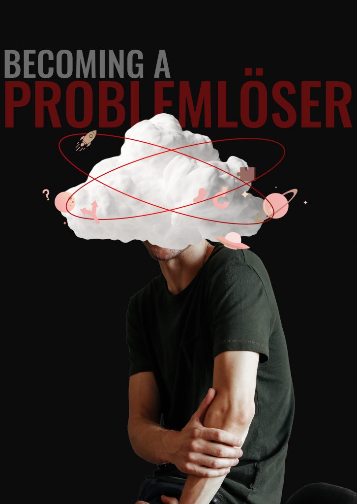 Man mit Kopf in den Wolken und schwirrenden Gedanken - Ausbildung, Mechatroniker
